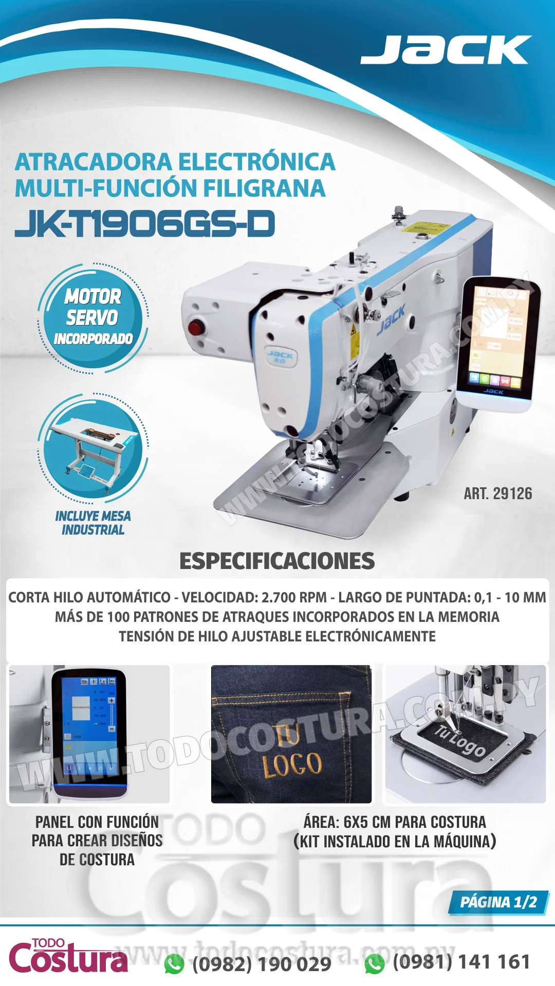 ATRACADORA MULTI-FUNCION FILIGRANA (6X5CM) ELECTRONICA JACK JK-T1906GS-D